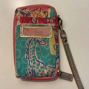Lilly Pulitzer wristlet wallet